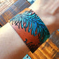 Peacock Leather Cuff