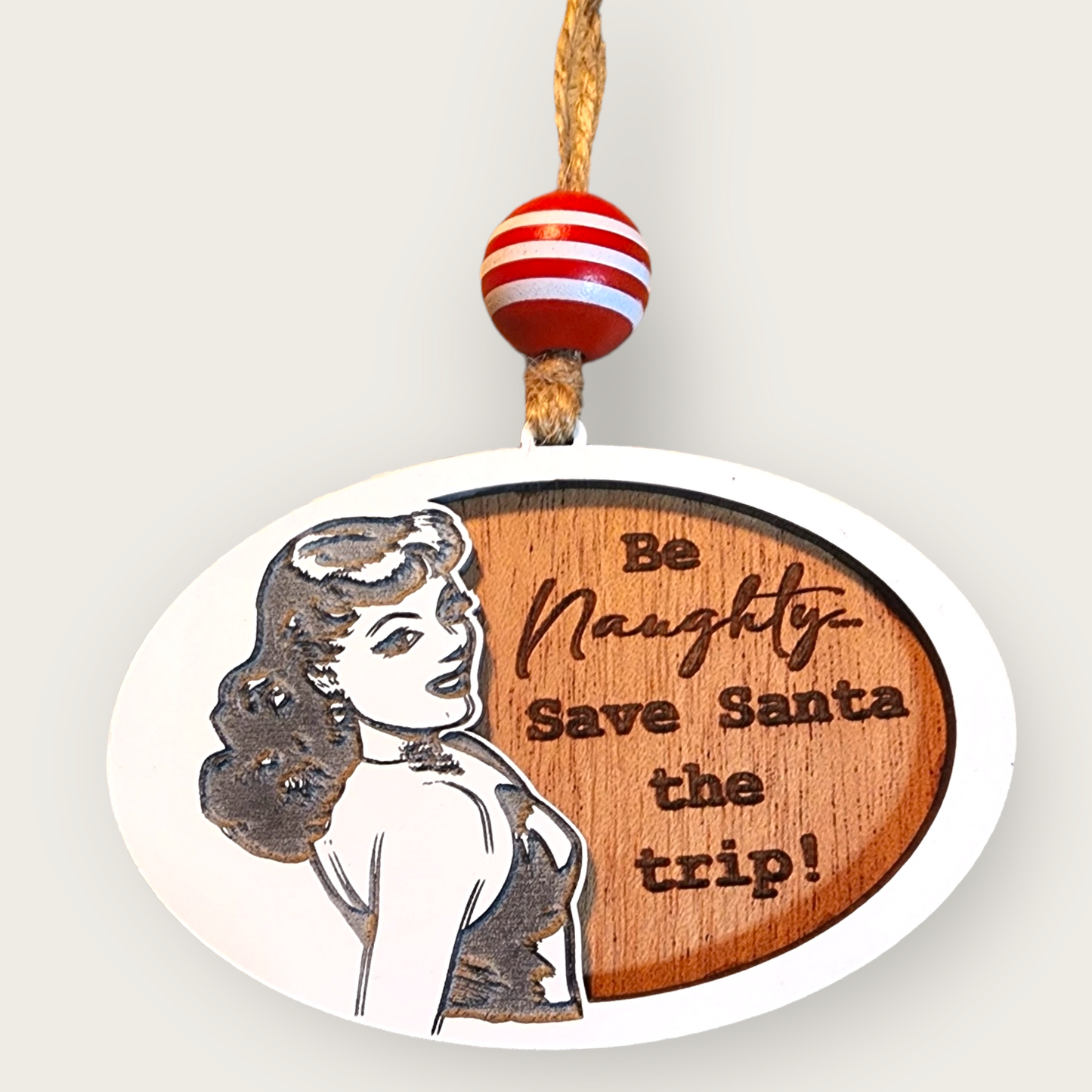 Save Santa a trip ornament