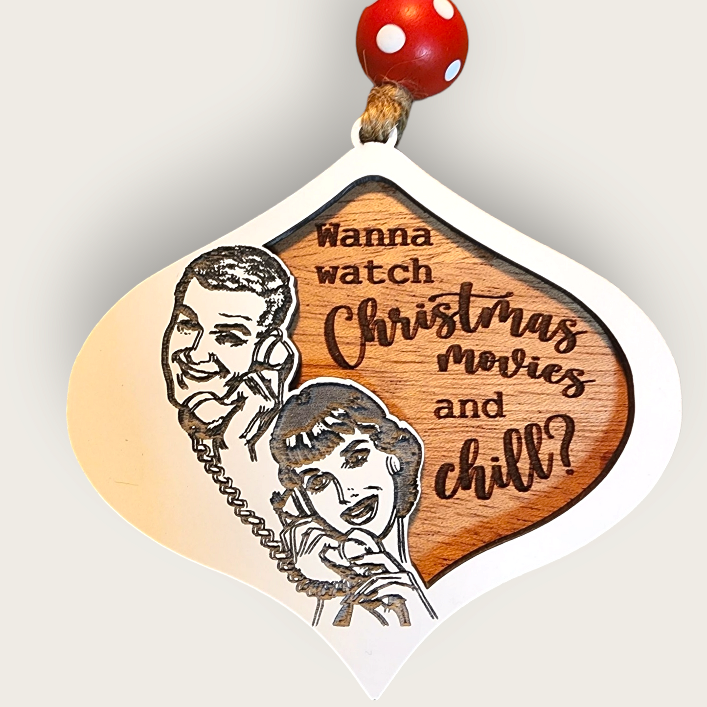 Christmas Movies and Chill Ornament
