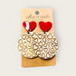 Valentines Round Dangle Earrings