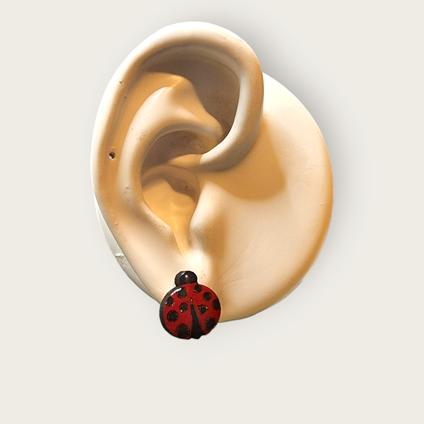 Lady Bug Stud Earrings
