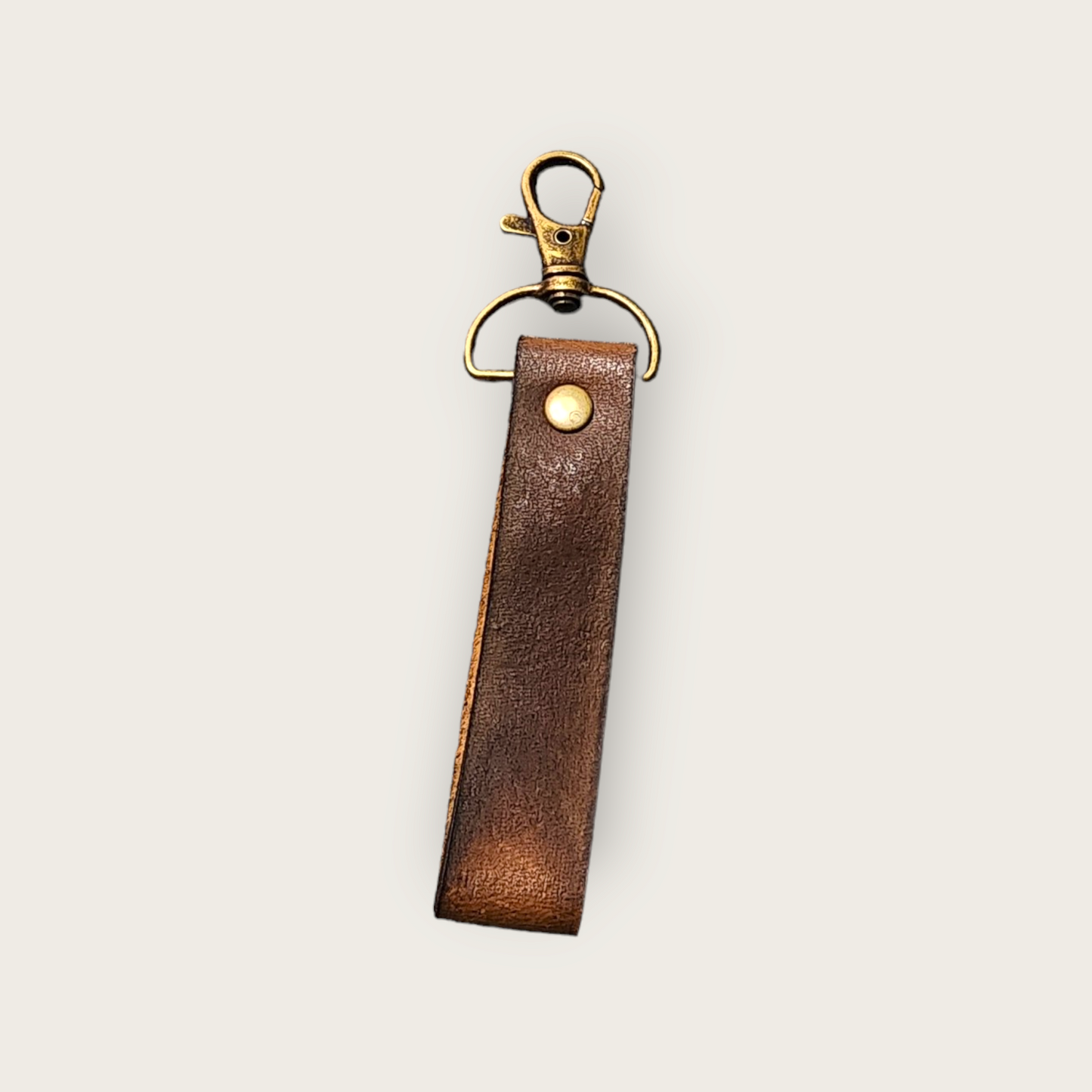 Brown Leather keychain strap