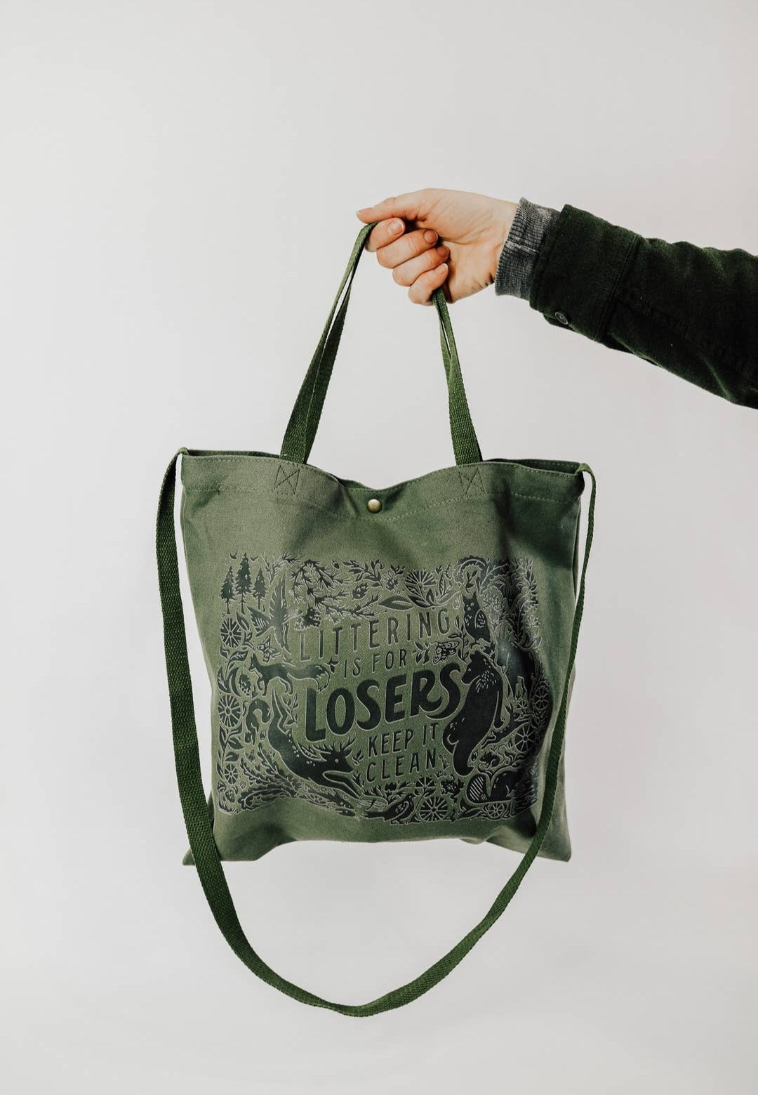 Littering is for Losers Canvas Tote Bag